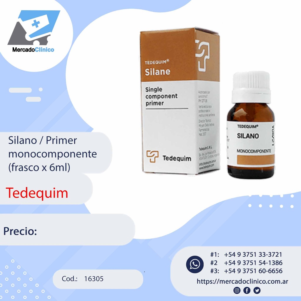Silano / Primer  monocomponente (frasco x 6ml) - Tedequim