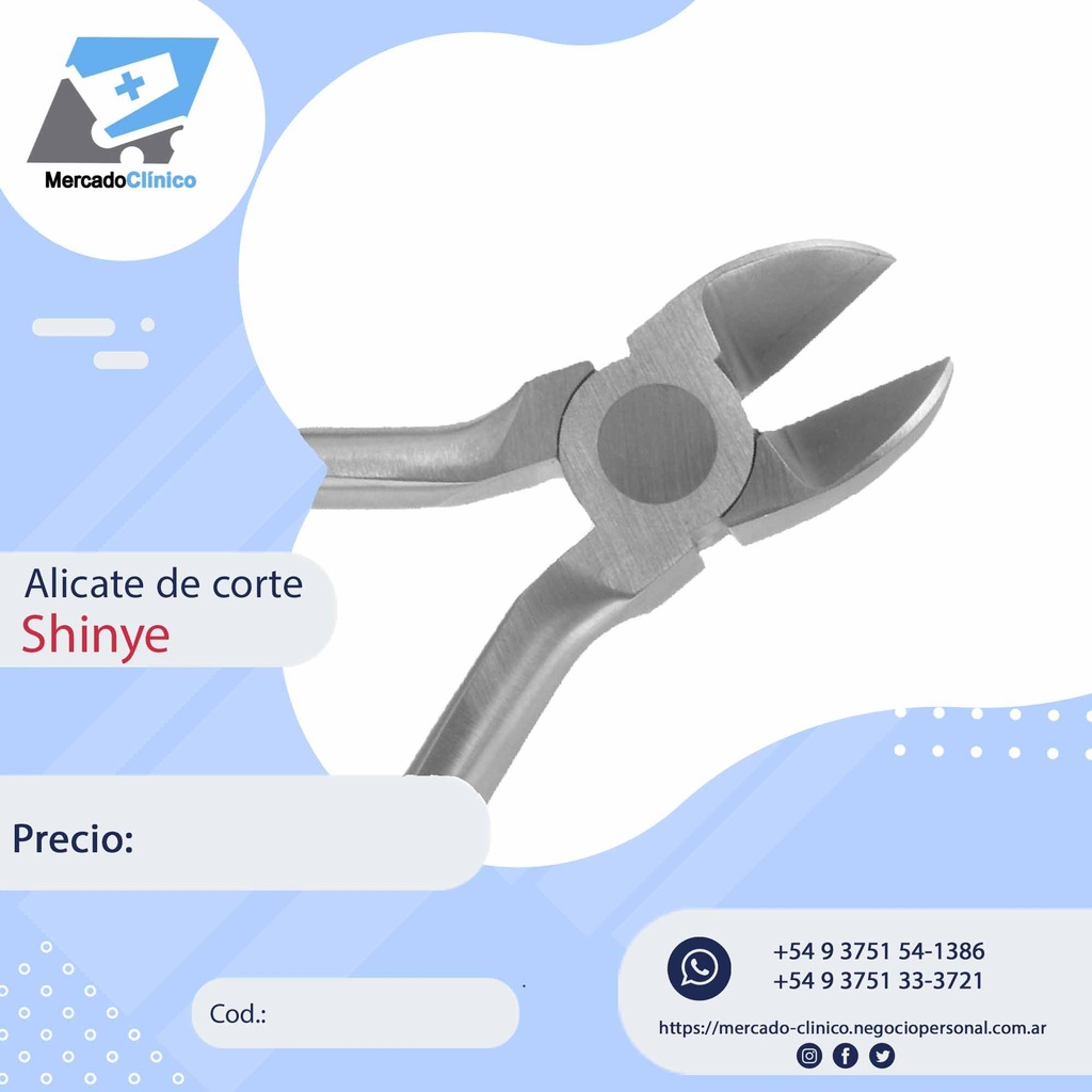 Alicate de CORTE  ALAMBRE FINO - Shinye