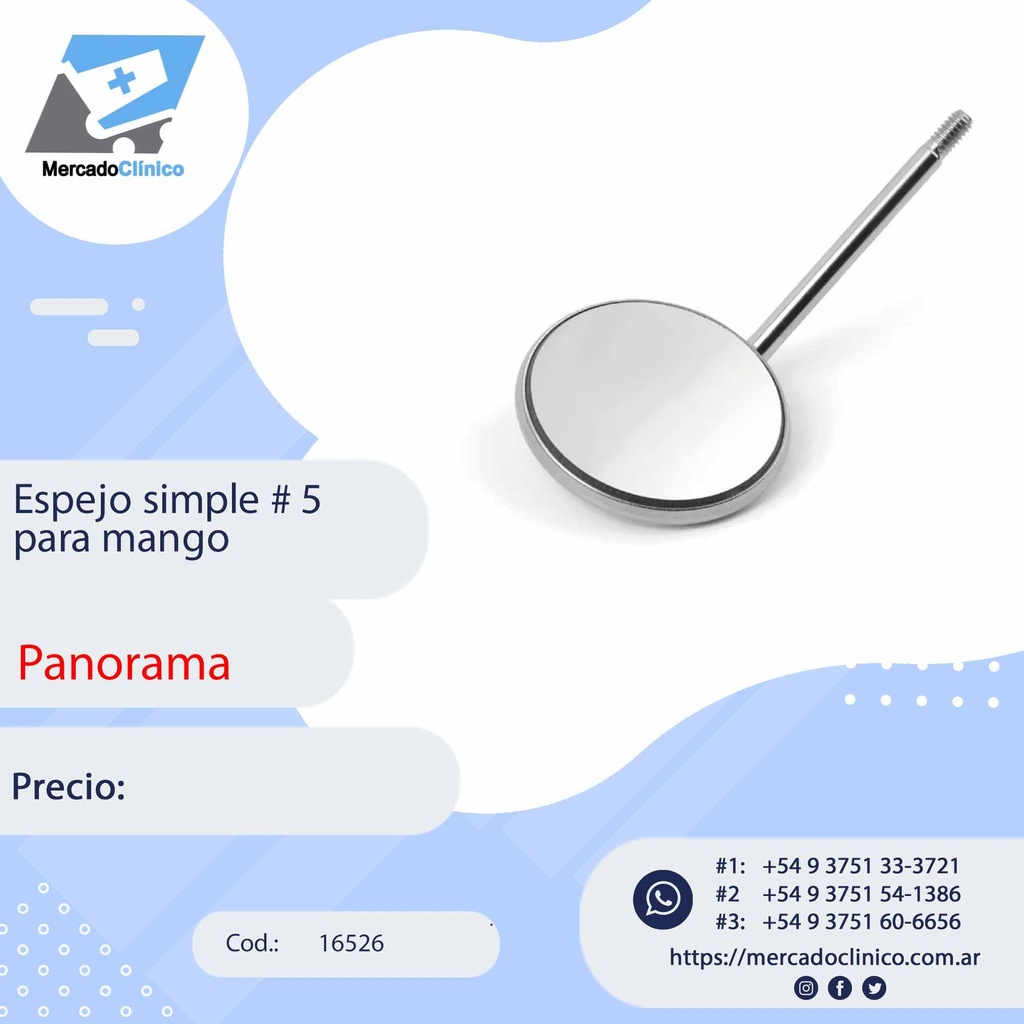 Espejo simple #5 para mango - Panorama