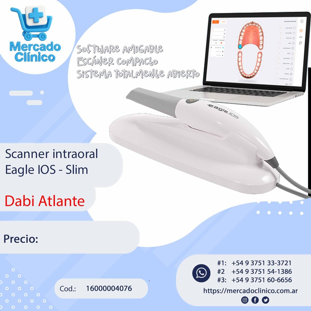 Escaner intraoral Eagle IOS - Slim - Dabi Atlante