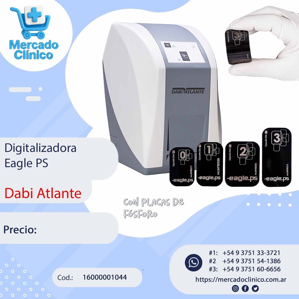 Digitalizadora de placas rx - agle PS - Dabi Atlante