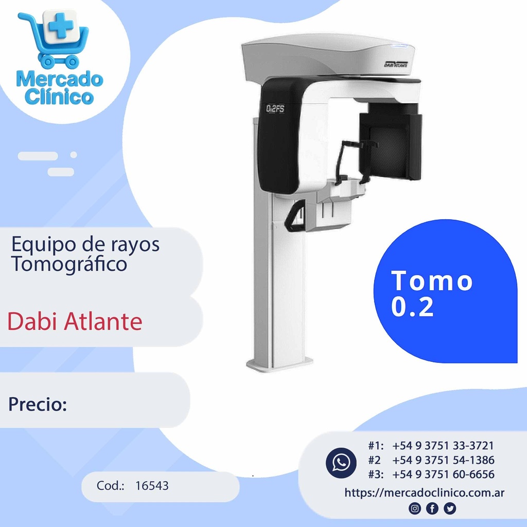 Equipo de rayos Tomográfico - Dabi  Atlante