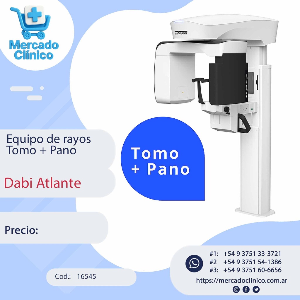 Equipo de rayos Tomo + Pano - Dabi Atlante