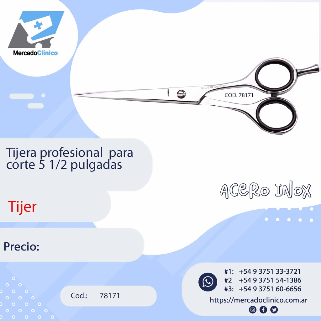 TIJERA PARA CORTE 5 1/2 Pulgadas