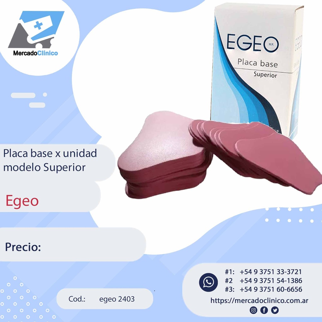 Placa Base x unidad modelo Superior