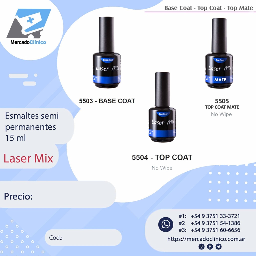 Esmaltes semipermanentes - LASER MIX