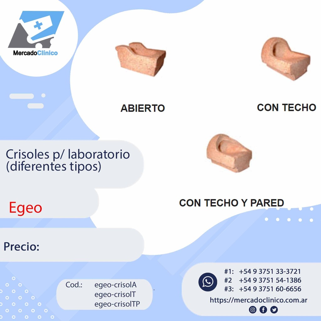 Crisol para Laboratorio - Egeo
