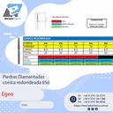 Piedras Diamantadas Cónica redondeada 856 - Egeo /  Smdent