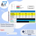 Piedras Diamantadas Cilindro Biselado 877 - X 5 UNIDADES - Egeo /  Smdent