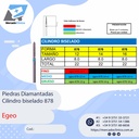 Piedras Diamantadas Cilindro Biselado 878 - X 5 UNIDADES - Egeo /  Smdent