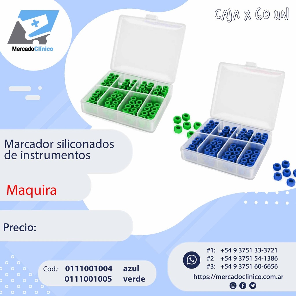 Marcador siliconados de instrumentos - Maquira