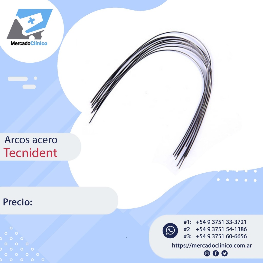 Arco Rectangular Acero -  Superelásticos  Tecnident