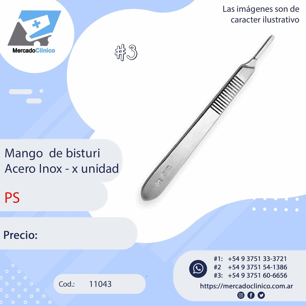 Mango de bisturí #3 - PS