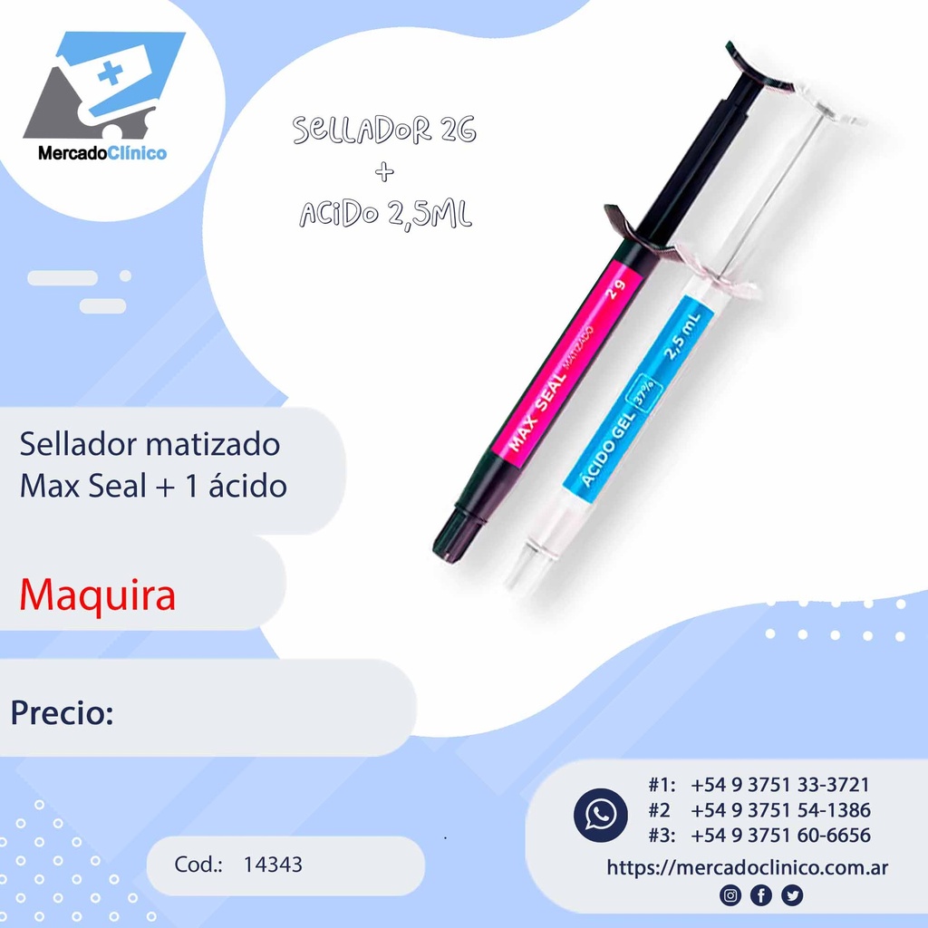 Sellador matizado Max Seal + 1 ácido - Maquira