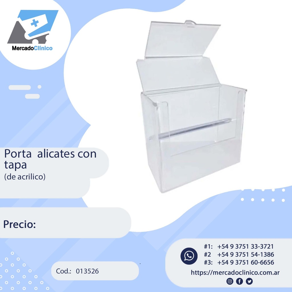 Organizador / Porta alicates de acrilico