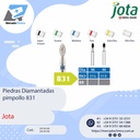 Piedras diamantadas- pimpollo 831 - x unidad- Jota