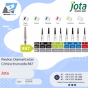 Piedras diamantadas- Cónica truncada o punta recta  847 - x unidad - Jota