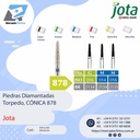 Piedras diamantadas- Torpedo cilíndrica  -  869 - x unidad - Jota
