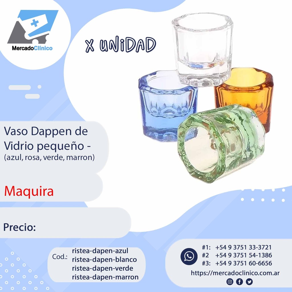 Vaso Dappen de vidrio - Ristea