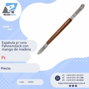 Espátula p/ cera  Fahnenstock con mango de madera - cuchillo - tallador - Ps