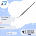 Explorador N° 23 inoxidable - PS