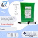 Resina Flow FUSION  FLO   2 jeringas 2 g + 5 tips - Prevest
