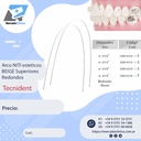 Arcos NITI estéticos beige SUPERIORES - REDONDO X 10 arcos TECNIDENT