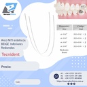 Arco NITI estéticos beige INFERIORES - REDONDO X 10 arcos TECNIDENT