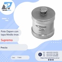 Pote Dapen con tapa - Tamaño Medio - Inox - Thimon