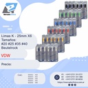 Limas K - 25mm X6 - Tamaños: #15 #20 #25 #35 #40 - Beutelrock - VDW