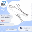 Pinza hemostática curva ( Kocher ) - Egeo