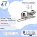 Tubo  EDGEWISE - Slot 0,22 x 10 unidades -Tecnident