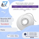 Resortes Niti - Abierto o Cerrado - 1 metro - Tecnident