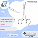 Forceps / pinza hemostático curvo mosquito - Egeo