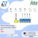Piedras diamantadas- Cono Invertido LARGA 807 - x unidad- Jota