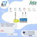 Piedras diamantadas- rieles / carillas - x unidad - Jota