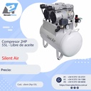 Compresor 2HP 55L - Libre de aceite - Silent Air