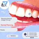 Piercing Dental Cristal x 4 un - Dental Piercing
