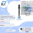 Kit de gomas Disco para pulido CA, 10u + mandril - COTISEN