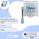 Kit de gomas Copa para pulido CA, 10u + mandril - COTISEN