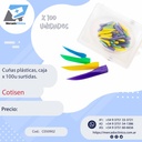 Cuñas plásticas, caja x 100u surtidas Cotisen