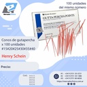 Cono de gutapercha - x 100 unidades - Henry Schein