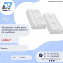 Recipiente doble para ionómeros con soporte de espátula - COTISEN