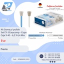 Kit goma para pulido - Set EY-3 - Copa - 40 unidades - Eve