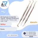Kit de Espátulas Composite Titanio - Belkys