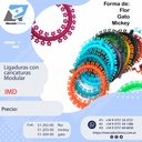 Elastic Modular Ligaduras gomitas con caricaturas - x 1040 unidades - IMD