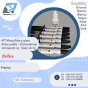 KIT Maquillaje y glaze fotocurable - Chromatemp - 7 Jeringas 3g  y 1 glaze de 5g - Deflex