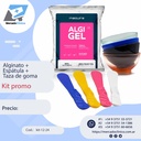 Kit Promo Alginato ALGI-GEL - Maquira + Taza siliconada +Espátula plástica Cotisen