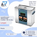 Lavadora Ultrasónica metálica - 5 Litros UC-4120L - Langee