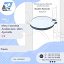 Mesa / Bandeja auxiliar para cualquier sillon dental - REDONDO - CX